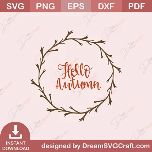 Hello Autumn SVG