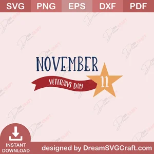 November Veteran Day SVG