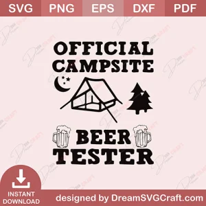 Official Campsite And Beer SVG