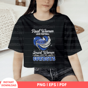 Real Women Love Football Cowboys SVG