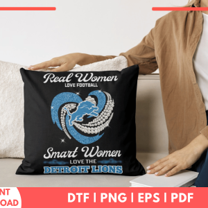 Real Women Love Football Detroit Lions PNG | Custom PNG Designs