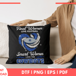 Real Women Love Football Cowboys PNG