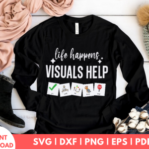 Life Happens Visual Helps svg