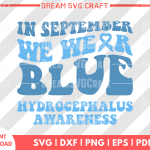 In September We Wear Blue SVG Files for Cricut