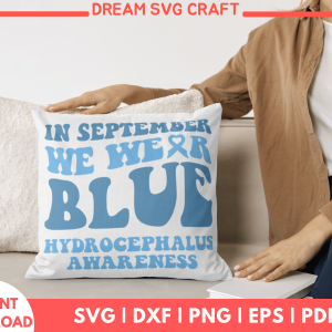 In September We Wear Blue SVG Files for Cricut