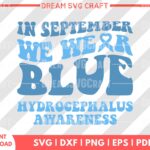 In September We Wear Blue SVG