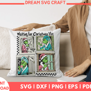 Waiting for Christmas Like SVG Files
