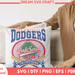 Los Angeles Dodgers World Series 2024 Champions SVG Design