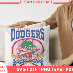Los Angeles Dodgers World Series 2024 Champions SVG Design