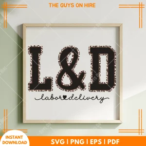 L&D Labor and Delivery SVG, Nurse PNG, Medical Clipart