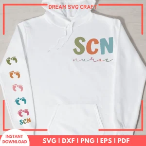 SCN Nurse SVG, Special Care Nursery PNG, Neonatal Nurse Clipart
