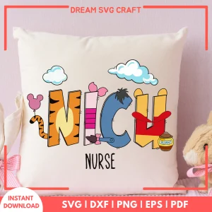 NICU Nurse SVG, Neonatal Nurse Clipart, Cute Medical Design
