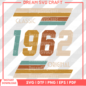 Classic 1962 Original SVG – Timeless Design for Your Projects