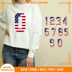 0-9 Numbers SVG Bundle - Perfect Numbers for DIY Crafts & More