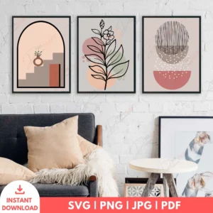 Modern Boho Line Art Bundle – Botanical & Abstract Prints