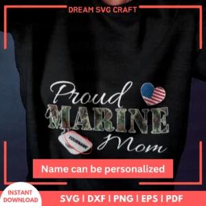 Proud Marine Mom SVG