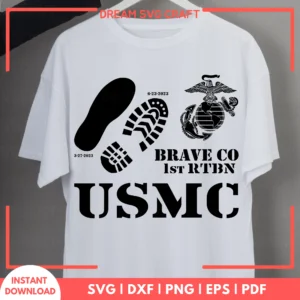 Brave Co 1st Rtbn Usmc SVG