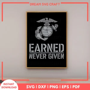Earned Never Given SVG