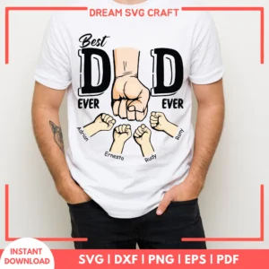 Best Dad Ever SVG