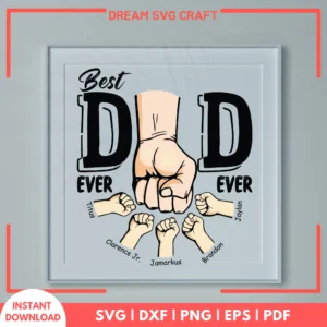 Best Dad Ever SVG