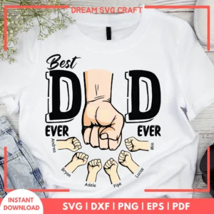 Best Dad Ever SVG