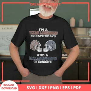 Dallas Cowboys On Sundays SVG