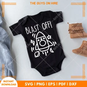 Raymonds Birthday Blast Off SVG