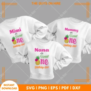Sweet One Birthday Girl SVG
