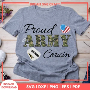 Proud Army Cousin SVG