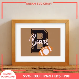 Football Bears SVG