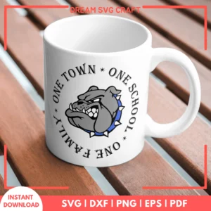 One Town One School One Family SVG