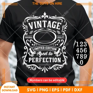 Vintage Limited Edition Aged To SVG