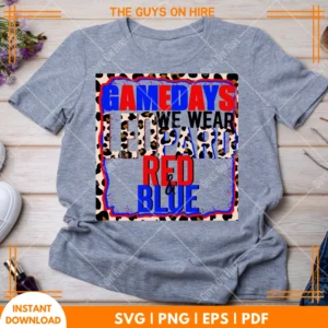 Gamedays Red And Blue SVG
