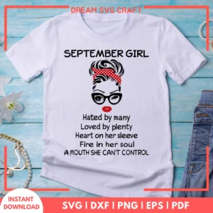 September Girl SVG