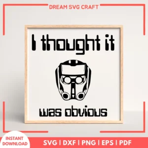 I Thought It Was Obvious SVG