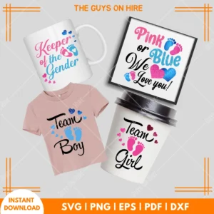 Team Boy Team Girl SVG