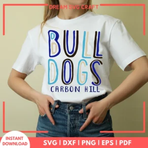 Bull Dogs Carbon Hill SVG