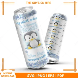 My Spirit AnimalIs A Grumpy Penguin PNG