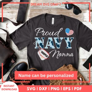 Proud Navy Nonna SVG