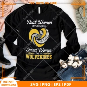 Real Women Love Football Smart Women Love The Wolverines PNG