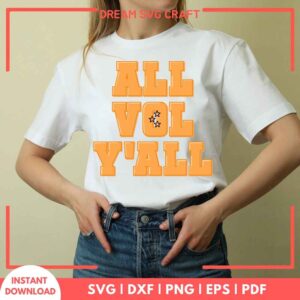 All Vol Yall SVG | Instant Download for Cricut & Silhouette