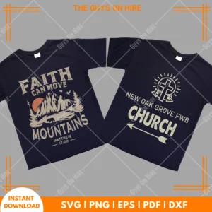 New Oak And Faith Can Move Mountains SVG