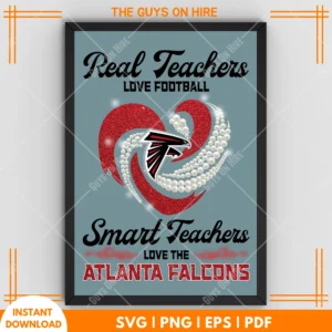 Real Teachers Love Football Smart Teachers Love The Atlanta Falcons PNG