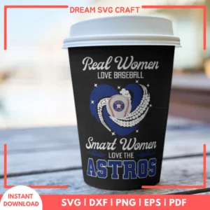 Real Women Love FootballSmart Women Love The Astros SVG