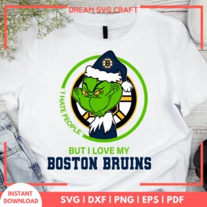 I Hate People But I Love My Buston Bruins SVG