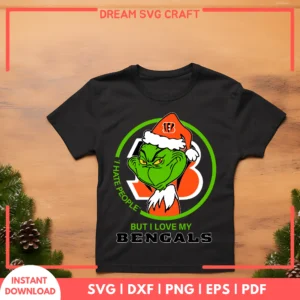 I Hate People But I Love My Bengals SVG