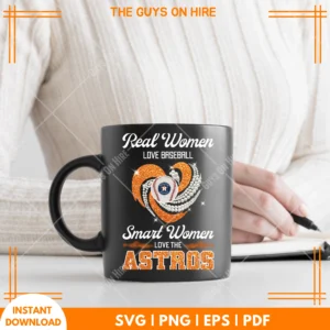 Real Women Love Football Smart Women Love The Astros PNG