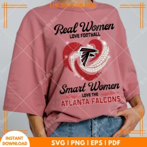 Real Women Love Football Smart Women Love The Atlanta Falcons PNG