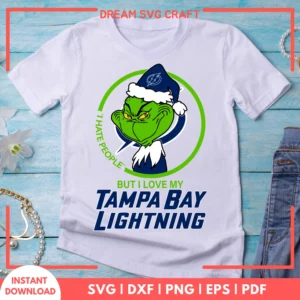 I Hate People But I Love My Tampa Bay Lighting SVG