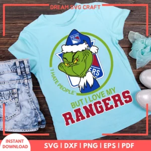 I Hate People But I Love My Rangers SVG
